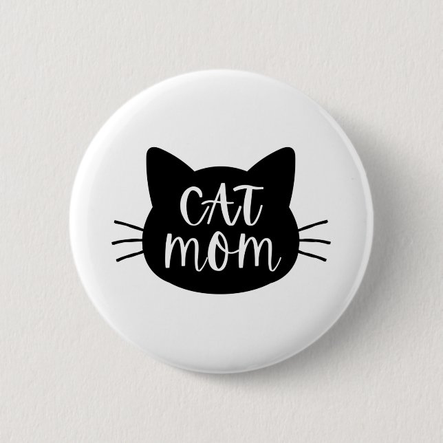 Cat Mom Button (Front)