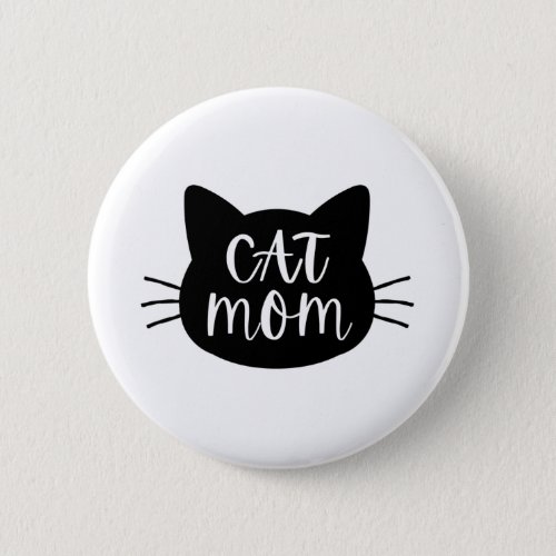 Cat Mom Button