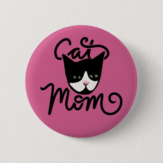 Cat Mom Button (Front)