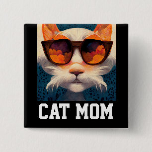 CAT MOM BUTTONS FOR CHRISTMAS