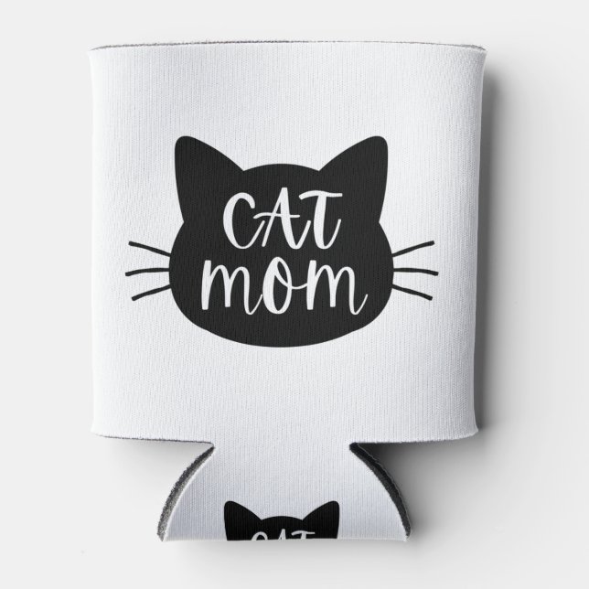 Cat Mom Can Cooler (Front)
