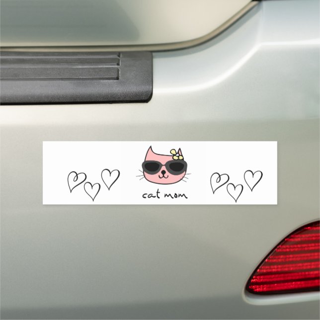 Cat Mom Car Magnet (In Situ)