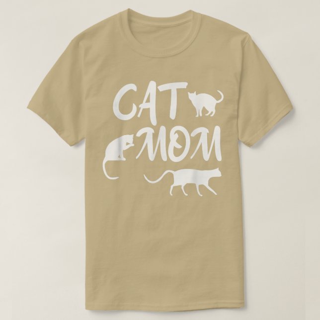 Cat Mom  Cars Lover  Cat Mom  T-Shirt (Design Front)