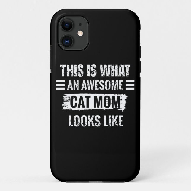 Cat Mom Case-Mate iPhone Case (Back)