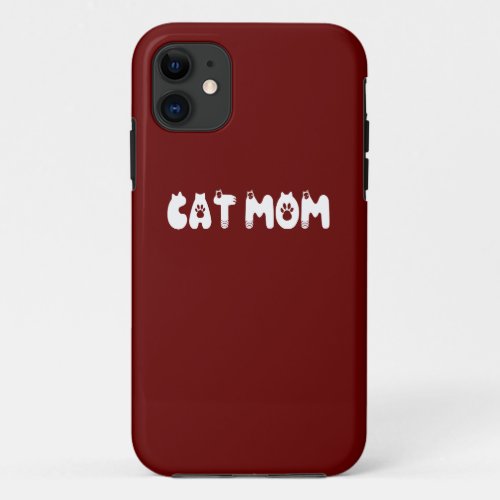 Cat Mom iPhone 11 Case