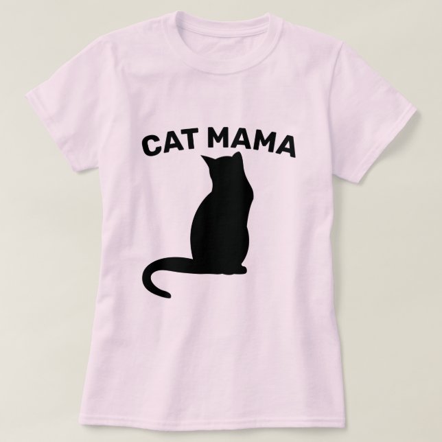 CAT MOM (CAT MAMA) T-Shirts (Design Front)