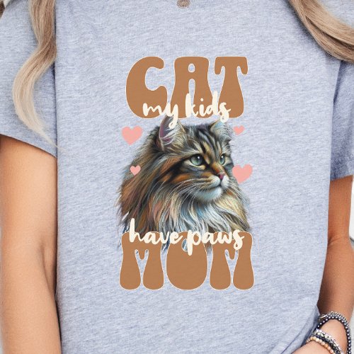 Cat Mom Cat Mom Cat Lover Retro Style T_Shirt