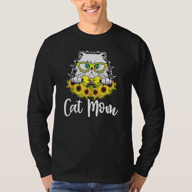 Cat Mom  Cat Mother Mother's Day Cat T-Shirt (Front)