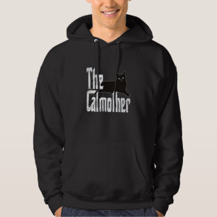 Cat Mom Catmother Black Cat Mother Kitty Mommy  6 Hoodie