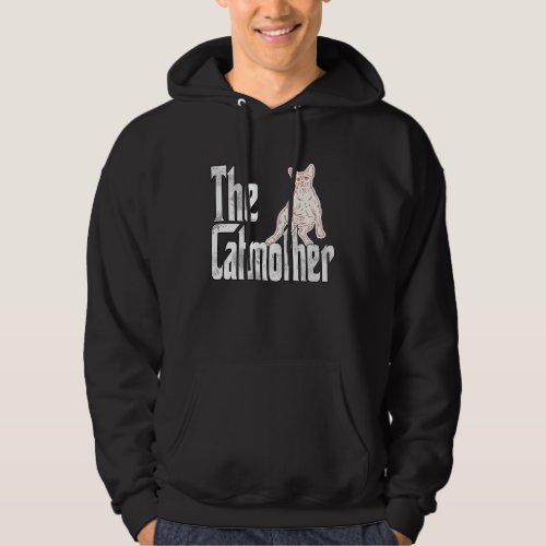 Cat Mom Catmother Lazy Sphynx Cat Mother Kitty Mom Hoodie