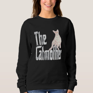 Cat Mom Catmother Lazy Sphynx Cat Mother Kitty Mom Sweatshirt