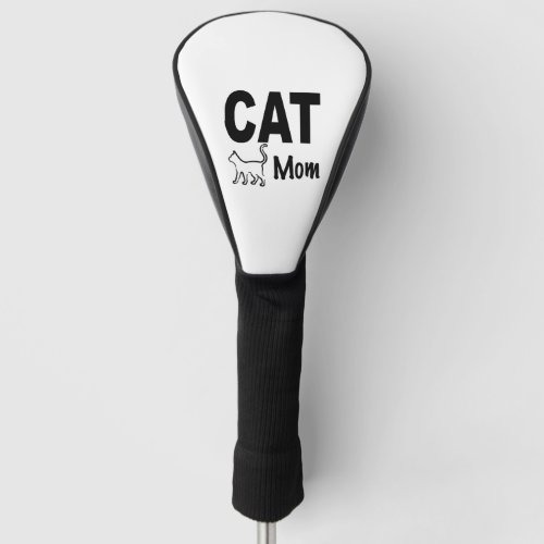 Cat Mom Cats Animal Pet Kitty Gift Mother Golf Head Cover