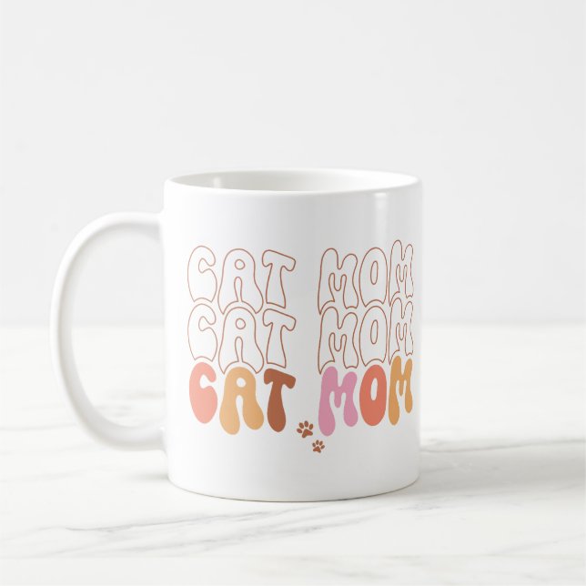 Cat Mom Coffee Mug (Left)