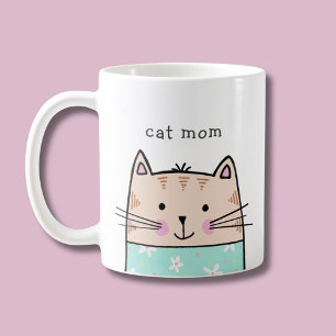 Cat mom coffee mug