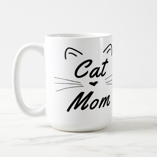 Cat Mom Coffee Mug (Left)