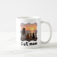 Cat Mom Coffee Mug – Cute Gift for Cat Lovers and 