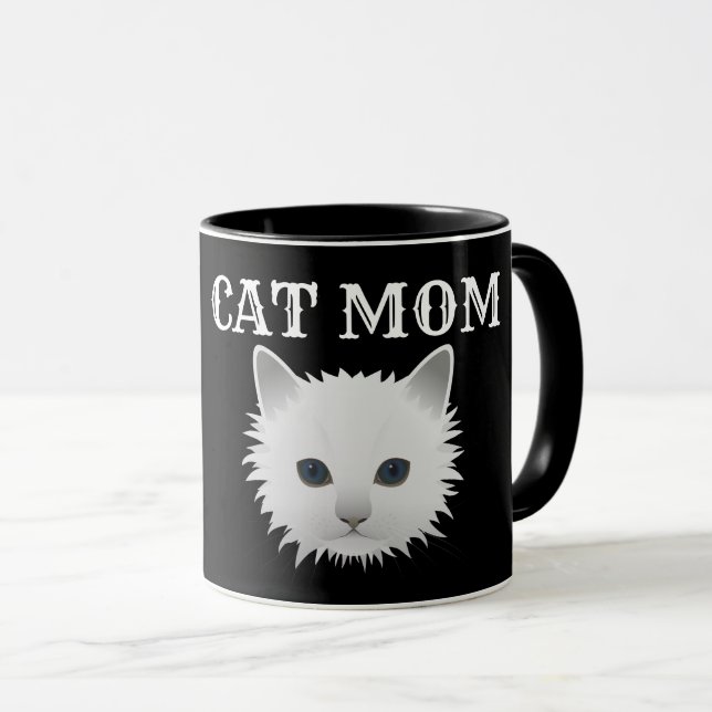CAT MOM COFFEE MUGS (Front Right)