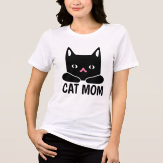 CAT MOM CUTE BLACK CAT T-Shirt Tri-Blend Shirt