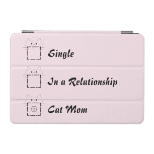 Cat Mom Cute Cat Pink iPad Mini Cover
