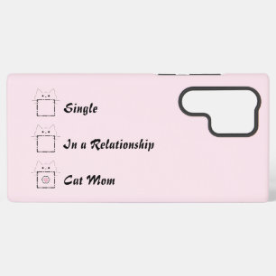 Cat Mom Cute Cat Pink Samsung Galaxy S22 Ultra Case