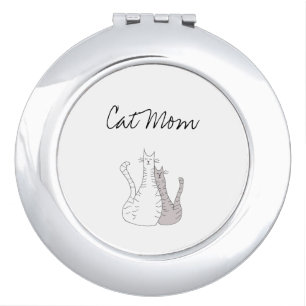 Cat Mom Cute Kitties Mother's Day   Compact Mirror