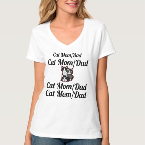 Cat MomDad Wear Your Love for Felines Proudly T_Shirt