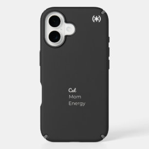 Cat Mom Energy iPhone 16 Case  Cat Lover Case