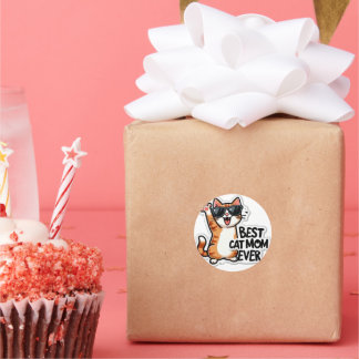 cat mom ever sticker