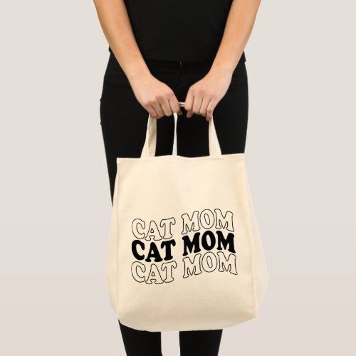 Cat Mom Flag Best Cat Mom Ever Cat Mom Gift Tote Bag