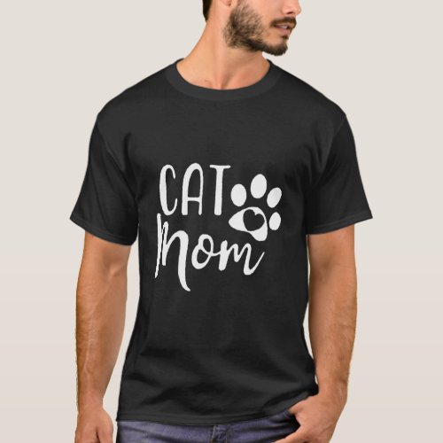 Cat Mom For Cat Lovers_Mothers T_Shirt