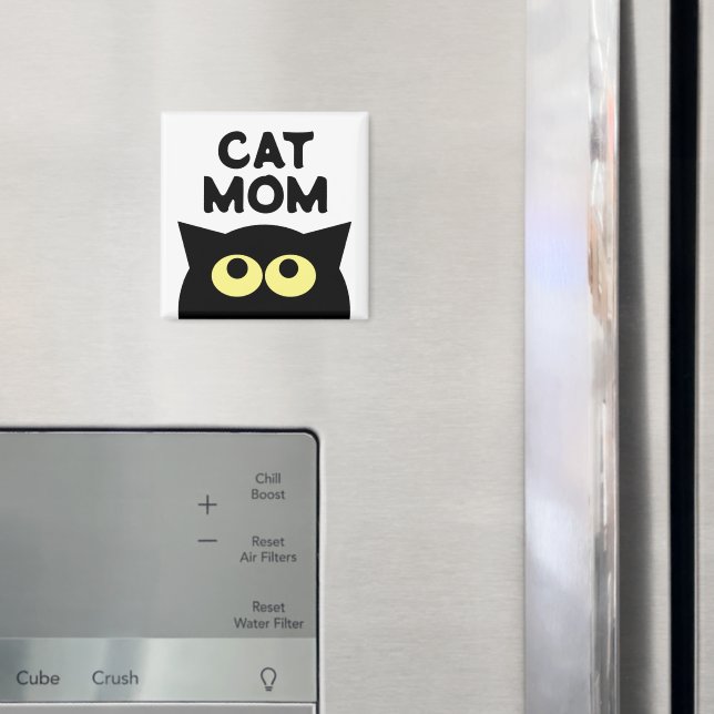 Cat Mom fridge magnet for pet lovers (In Situ (Fridge))