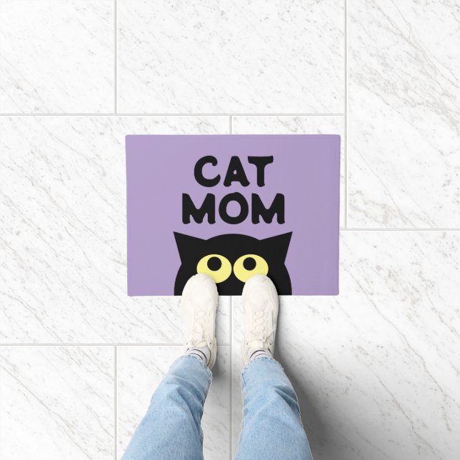 Cat Mom funny doormat for pet owner (Indoor)