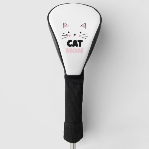 CAT MOM _ Gift for Cat Lovers Golf Head Cover