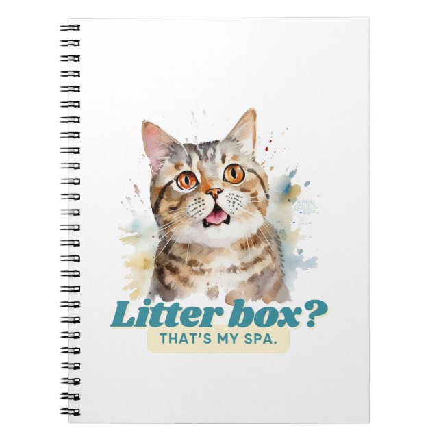 Cat Mom Gifts, Amusing Quote Notebook (Front)