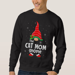 Cat Mom Gnome Matching Family Group Christmas Part Sweatshirt