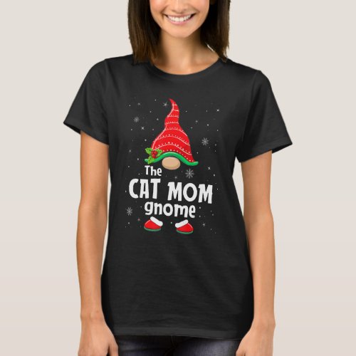 Cat Mom Gnome Matching Family Group Christmas Part T_Shirt