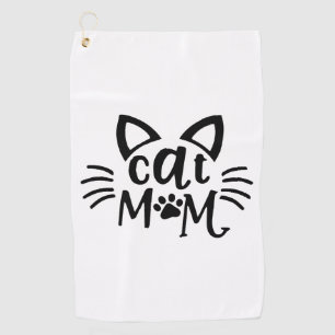 Cat Mom Golf Towel