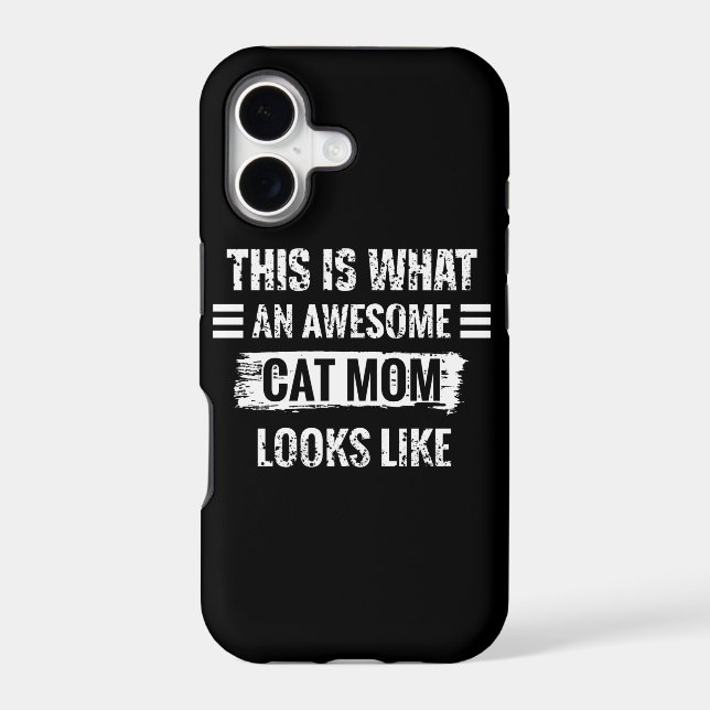 Cat Mom Iphone Case (Back)