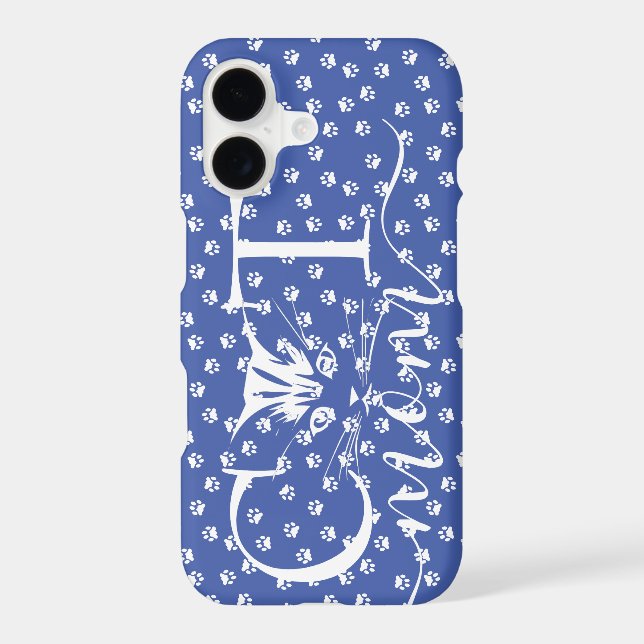 Cat mom  iphone case (Back)