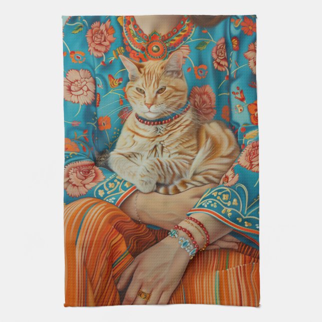 Cat Mom Kitchen Towel (Vertical)