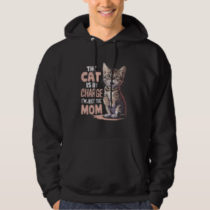 Cat Mom Kitty Lover Kitten Owner Pet Parent Feline Hoodie