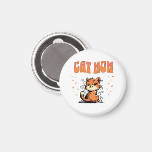 Cat Mom Kitty Lover Pet Mama Magnet