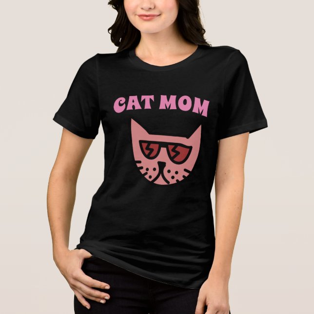 CAT MOM  LADIES T-SHIRTS (Front)