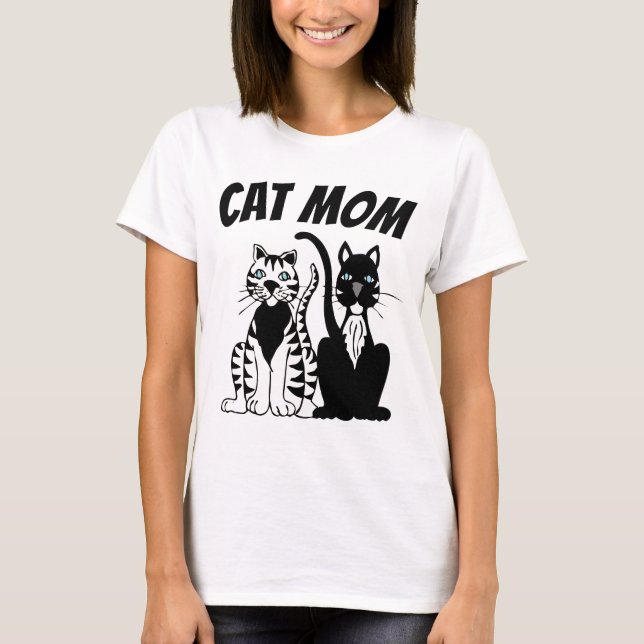 CAT MOM Ladies T-shirts (Front)