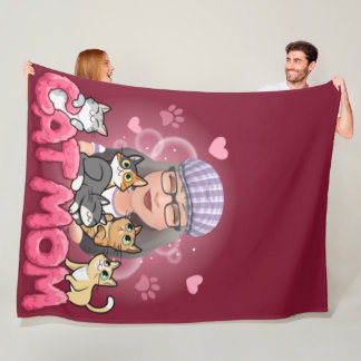Cat Mom-Lotus Fleece Blanket