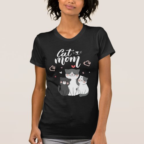 Cat mom love T_Shirt