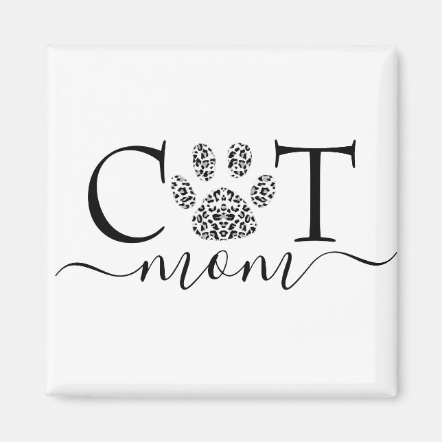 Cat mom Magnet (Front)