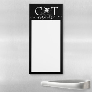 Cat mom magnetic notepad