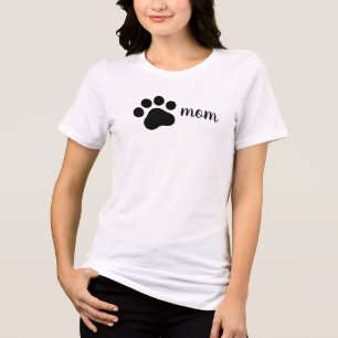 Cat Mom Minimalist Simple Tri-Blend Shirt