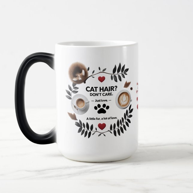 Cat Mom Morphing Mug – 15 oz Magic Coffee Cup (Left)